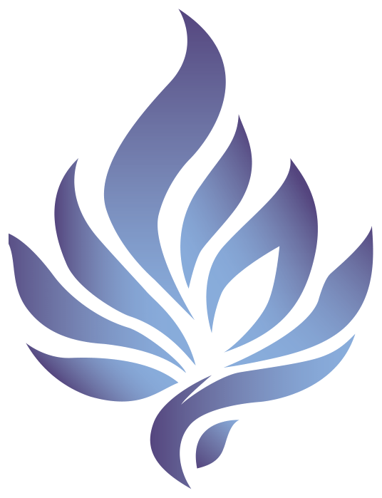 Isologo de ANKU: flor de loto, ave fénix y pez koi